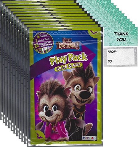 Product Cover Hotel Transylvania Grab and Go Play Packs Bundle (12 Packs) Party Favors and 12 Thank you Cards