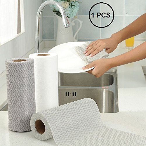 Product Cover ORPIO (LABEL) Multipurpose Non-woven Kitchen cleaning Wipes Cloth Roll for Kitchen, Bathroom Washing Disposable Cloth - 50PC Sheet (Pack Of 1)