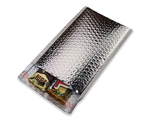 Product Cover 100 pcs 8x11 Metallic Glamour Cool Shield Thermal Bubble Mailers by BravoPack