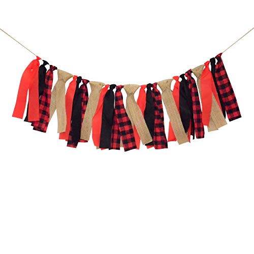 Product Cover Lumberjack Banner Timber Plaid Baby Boy Baby Shower Birthday Party Highchair Decoration Photo Backdrop