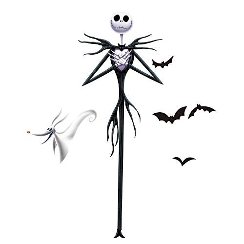 Product Cover RoomMates RMK3765GM The Nightmare Before Christmas Jack Peel And Stick Giant Wall Decals,black purple, white,1 Sheet 36.5 inches x 17.25 inches