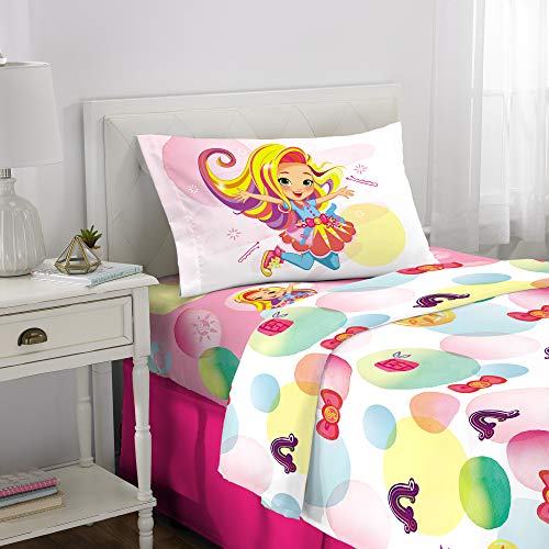Product Cover Nickelodeon Sunny Day Soft Microfiber 3 Piece Kids Bedding Twin Sheet Set, Pink