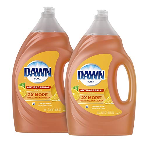 Product Cover Dawn Antibacterial Dishwashing Liquid Dish Soap, Orange Scent, 56 Fl Oz, Pack Of 2(Packaging May Vary)