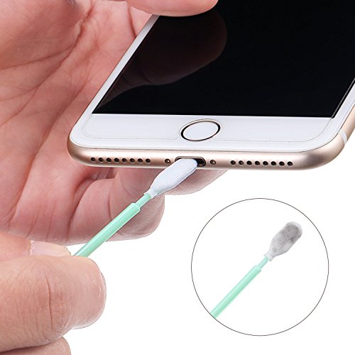 Product Cover Skylety 17 Pieces Cell Phone Cleaning Kit, USB Charging Port and Headphone Jack Cleaner Compatible with iPhone, Samsung Galaxy, LG, Motorola, iOS and Android, Cell Phone Lens, MacBook Cleaner