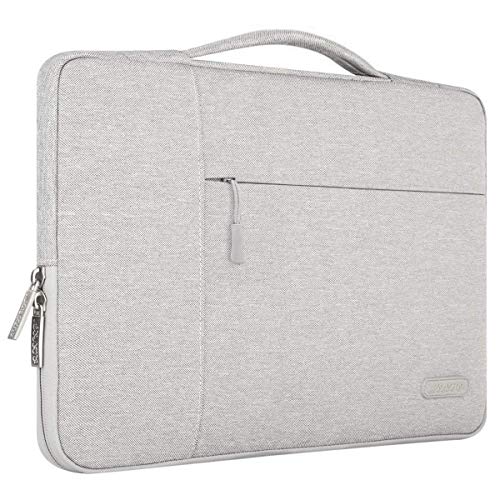 Product Cover MOSISO Laptop Sleeve Compatible with 13-13.3 inch MacBook Air, MacBook Pro, Notebook Computer, Polyester Multifunctional Briefcase Handbag Carrying Case Cover Bag, Gray