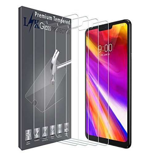 Product Cover [4 Pack] LK Screen Protector for LG G7 ThinQ, [Tempered Glass] 9H Hardness, Anti Scratch