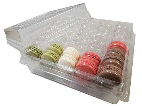 Product Cover French Macaron Complete Storage Freezer Boxe - Large Storage Box and 4 Macarons Trays - Stores 70 macarons - 2 Sets