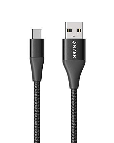 Product Cover Anker Powerline+ II USB-C to USB-A 2.0 Cable (3ft), for Samsung Galaxy S9/ S8/Note 8, iPad Pro 2018, LG V20/G5/G6, and More(Black)