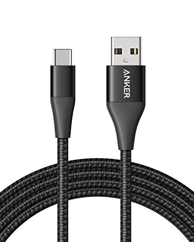 Product Cover Anker PowerLine+ II USB-C to USB-A 2.0 Cable (6ft / 1.8m) , for Samsung Galaxy S9 / S9+ / S8/S8+/Note 8, LG V20/G5/G6, and More