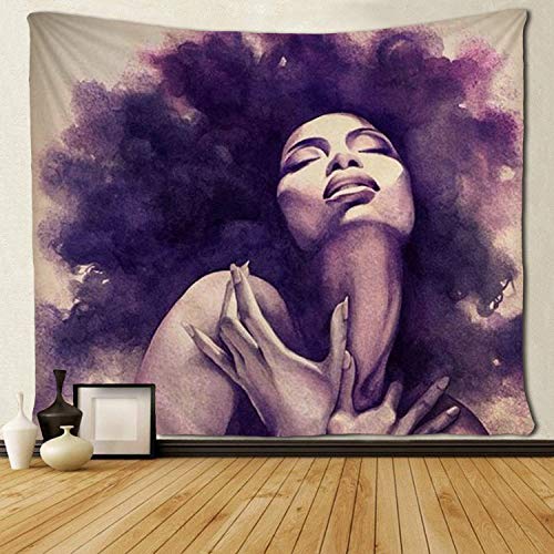 Product Cover SARA NELL Tapestry African American Sexy Women Lady Tapestries Wall Art Hippie Bedroom Living Room Dorm Wall Hanging Throw Tablecloth Bedspread(50