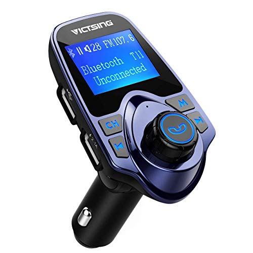 Product Cover VicTsing Bluetooth FM Transmitter for Car, Wireless Bluetooth Audio Adapter Car Kit with Hand-Free Calling and 1.44