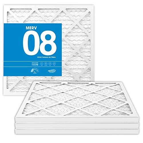 Product Cover MervFilters 14x14x1 Air Filter, MERV 8, MPR 600 - AC Furnace Air Filters - 4 Pack