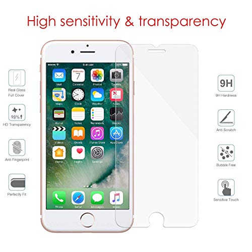 Product Cover iPhone 6, iPhone 6S Screen Protector Glass, eTECH Collection Tempered Glass Screen Protector for Apple iPhone 6S, iPhone 6 [4.7