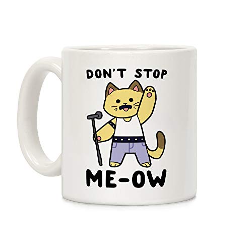 Product Cover LookHUMAN Don't Stop Me-Ow White 11 Ounce Ceramic Coffee Mug