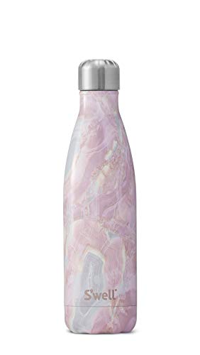 Product Cover S'well 10017-B18-14265 Stainless Steel Water Bottle, 17oz, Geode Rose