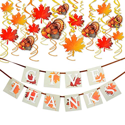 Product Cover 36PCS Thanksgiving Decorations with 