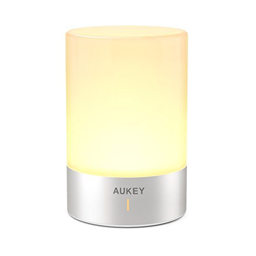 Product Cover AUKEY Cordless Lamp Rechargeable Table Lamp LED Bedside Lamp with Dimmable Warm White Light & Color Changing RGB, Touch Lamp for Bedrooms