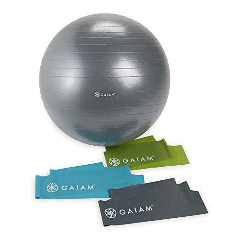 Product Cover Gaiam Restore Core Strength Kit (65cm Balance Ball and Resistance Bands)
