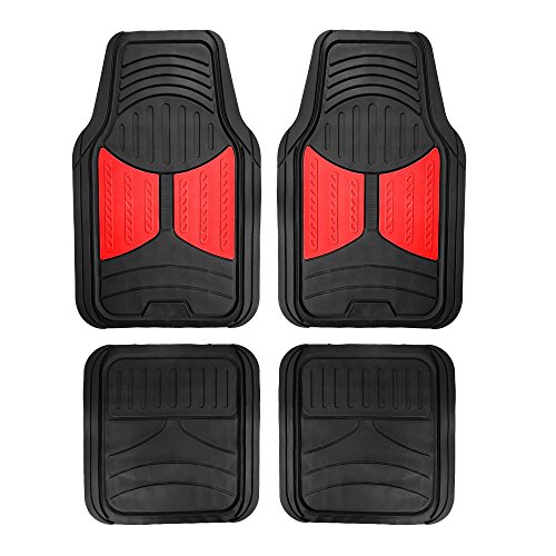 Product Cover FH Group F11313RED Rubber Floor (Red and Black Full Set Trim to Fit Mats)