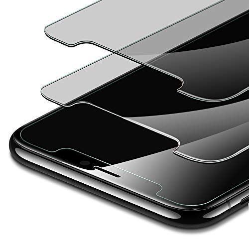 Product Cover ESR [2-Pack] Tempered-Glass Privacy Compatible with iPhone 11 Pro Screen Protector/iPhone Xs Screen Protector, Easy Installation Frame, Anti-Spy, Case-Friendly, for iPhone 11 Pro/XS/X