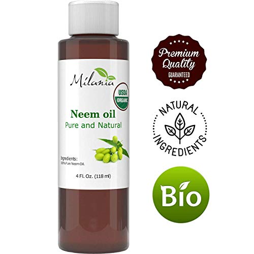 Product Cover Premium Organic Neem Oil Virgin, Cold Pressed, Unrefined 100% Pure Natural Grade A. Excellent Quality. Same Day Shipping(4 Fl. Oz.)