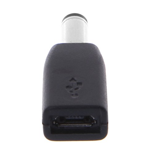 Product Cover Fucung DC 5.5x2.1mm (type M barrel) Male Plug To Micro USB Female Connector Adapter Charge Converter