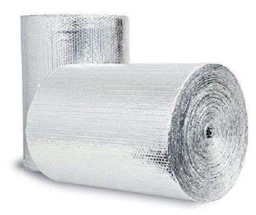 Product Cover Double Bubble Reflective Foil Insulation: (4 X 25 Ft Roll) Industrial Strength, Commercial Grade, No Tear, Radiant Barrier Wrap for Weatherproofing Attics, Windows, Garages, RV's, Ducts & More! ...
