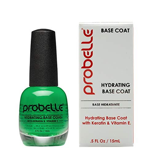 Product Cover Probelle Hydrating Base Coat for Dry Nails and Brittle Nails - Keratin and Vitamin E Restore Nails to a hydrated State, 0.5 fl oz/ 15 mL