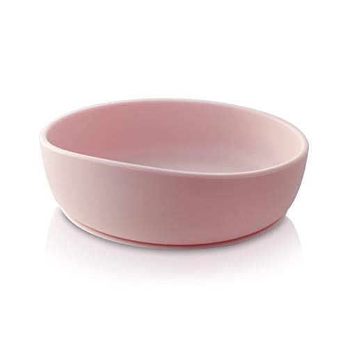Product Cover Baby Toddler Strong Suction Silicone Bowl | 100% Non-Toxic! BPA Free | FDA Certified (Pink)