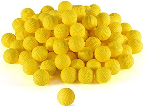 Product Cover Ray Squad Compatible with/Replacement for 500 Yellow Foam Bullet Balls,Nerf Rival,Apollo, Zeus, Khaos, Atlas, & Artemis Blasters,