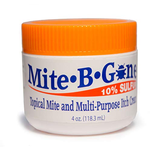 Product Cover Mite-B-Gone 10% Sulfur Cream Relief from Mites, Insect Bites, Acne, Fungus (4oz)