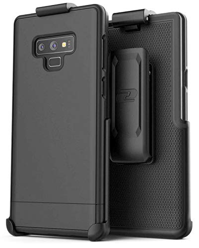Product Cover Encased Belt Case for Galaxy Note 9, Ultra Slim Protective Hard Cover with Holster Clip for Samsung Note 9 Phone (Slimshield Series) Smooth Black