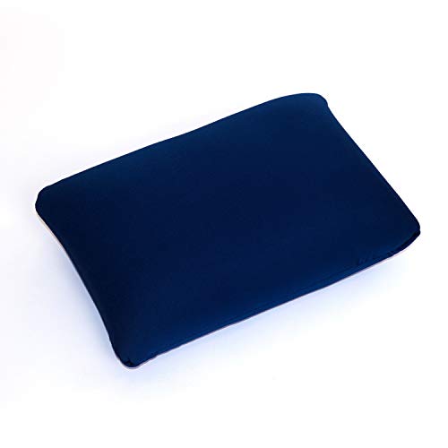 Product Cover Cushie Pillows 13.5 inches x 10 inches Microbead Squishy/Flexible/Comfortable Rectangle Pillow - Navy Blue