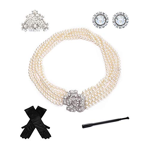 Product Cover Utopiat Holly 5 Piece Jewelry Accessories Costume Set Inspired by Audrey Hepburn Style