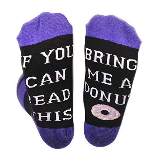 Product Cover SherryDC If You Can Read This Bring Me Wine Beer Coffee Tacos Funny Sayings Crew Socks