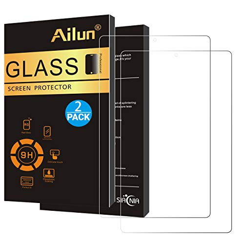 Product Cover Ailun Screen Protector Compatible with Fire HD 10 Fire HD 10 Kids Edition 2Pack 2.5D Edge Tempered Glass 9H Hardness Ultra Clear Anti Scratch Case Friendly