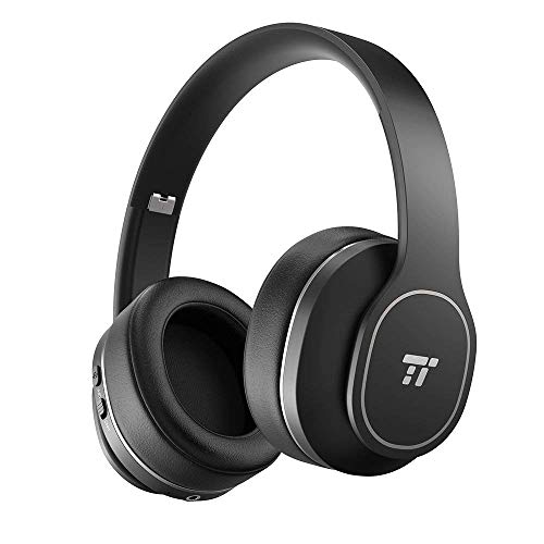 Product Cover TaoTronics Active Noise Cancelling Bluetooth Headphones, Durable Over Ear Headphones with Soft Protein Ear Pads & 24 Hour Playtime, Foldable, CVC 6.0 Noise Cancelling Mic Wireless Headphones