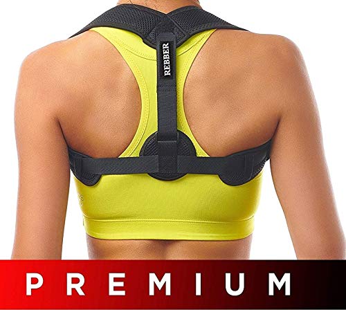 Product Cover Updated 2020 Version Perfect Adjustable Posture Corrector for Men and Women - Upper Back Brace for Clavicle Support and Providing Pain Relief from Neck Shoulder Upright Straightener Comfortable