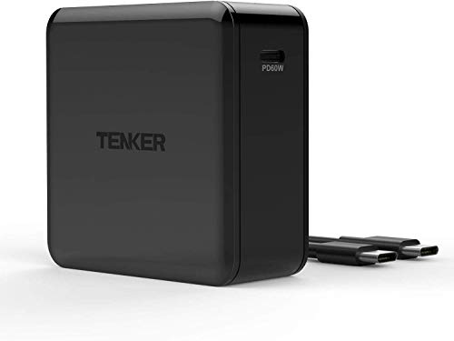 Product Cover Tenker USB Type-C PD Charger with 60W Power delivery, PowerPort for MacBook Pro/Air, iPad Pro, iPhone Xs/XS Max/XR/X/8/8 Plus, Nintendo Switch, Moto Z, Samsung S9, Mate Book and More