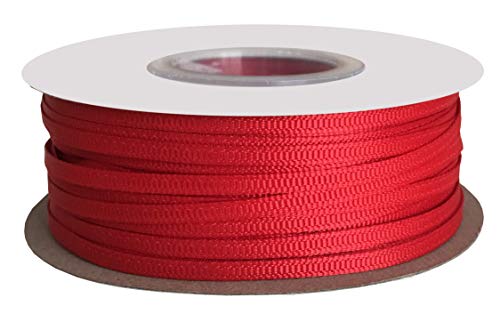 Product Cover DUOQU 1/8 inch Wide Grosgrain Ribbon 100 Yards Roll Multiple Colors Red
