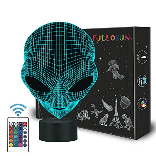 Product Cover FULLOSUN 3D Baby Night Light Martian ET Projection LED Lamp Alien Nursery Nightlight for Kids Room Home Decor Xmas Birthday Gifts with 7 Color Changing