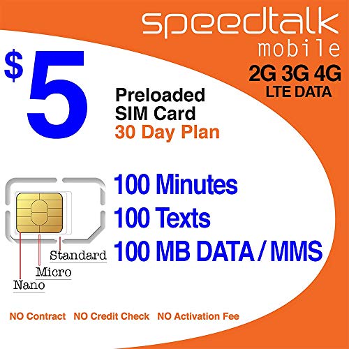Product Cover SIM Card with 1st Month Service - Standard Micro Nano - No Activation Fee No Contract - 30 Day Service