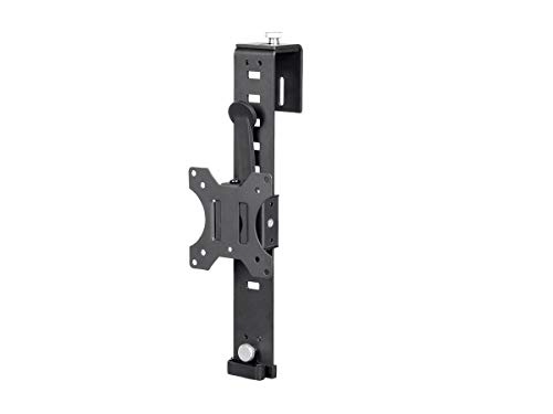 Product Cover Monoprice Cubicle Flat Panel Monitor Mount - Black | Ultra-Thin, Adjustable Height, Durable - Workstream Collection