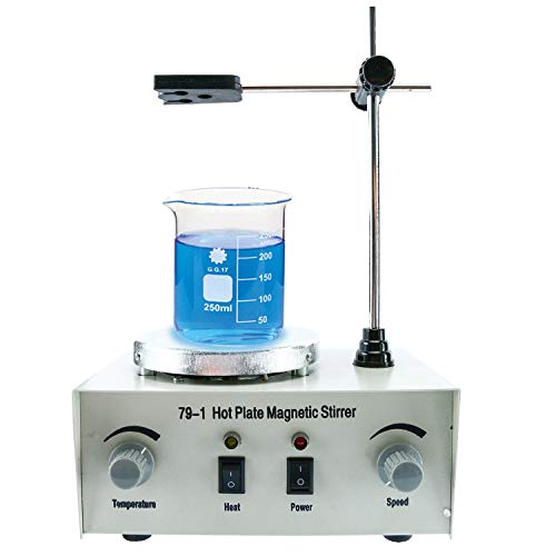 Product Cover 1000ml Adjustable Hotplate Mixer Heat Plate Magnetic Stirrer with stir bar 79-1 110V 2400 RPM