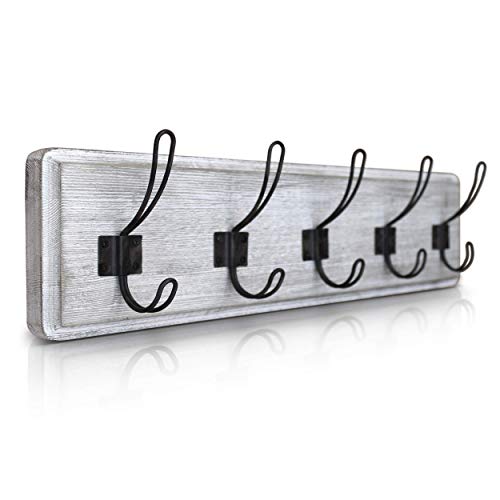 Product Cover HBCY Creations Rustic Coat Rack - Wall Mounted Whitewash 24