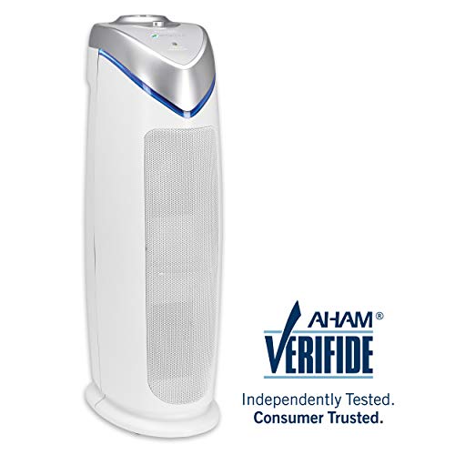 Product Cover Germ Guardian True HEPA Filter Air Purifier for Home, Office, Bedrooms, Filters Allergies, Pollen, Smoke, Dust, Pet Dander, UV-C Sanitizer Eliminates Germs, Mold, Odors, Quiet 22 inch 3-in-1 AC4825W