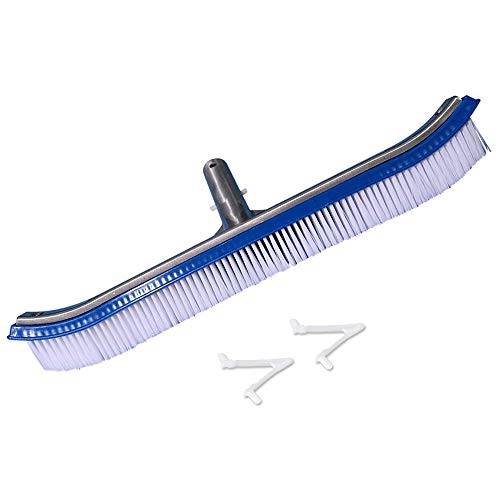 Product Cover Daveyspa Heavy Duty Wall and Floor Pool Brush 18''Aluminium Swimming Pool Cleaning Brush with a Polished Aluminum Back