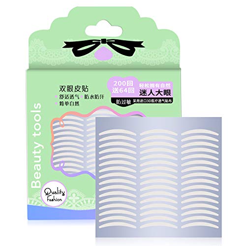 Product Cover 528Pcs/264Pairs Slim Natural Invisible One Side Sticky Double Eyelid Tapes Stickers, Instant Eyelid Lift Without Surgery, Perfect for Hooded, Droopy, Uneven, or Mono-eyelids