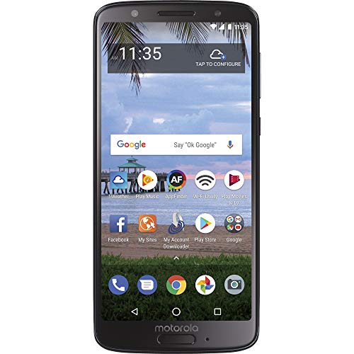 Product Cover TracFone Motorola Moto G6 4G LTE Prepaid Smartphone with Amazon Exclusive $40 Airtime Bundle
