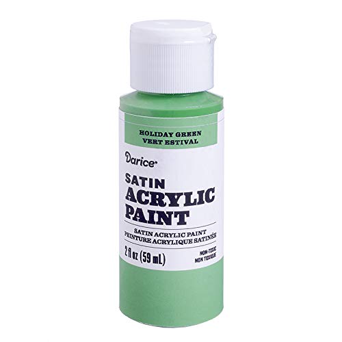 Product Cover Darice 30062602 Satin Holiday Green, 2 Ounces Acrylic Paint,